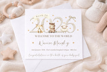 Load image into Gallery viewer, Born in 2026 New Baby Animal Card
