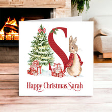 Load image into Gallery viewer, Flopsy Red Bunny- Christmas Card
