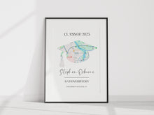 Load image into Gallery viewer, Graduation Map - Unframed Print

