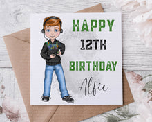 Load image into Gallery viewer, Gamer Boy Birthday Card
