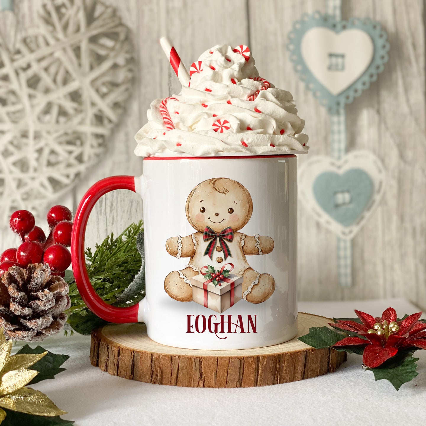 Cute Gingerbready Christmas Mug