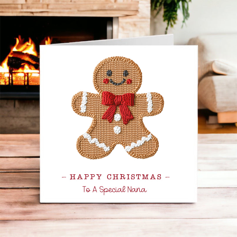 Gingerbread Christmas Card