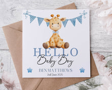 Load image into Gallery viewer, Welcome Baby Greeting Card - Blue
