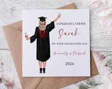 Load image into Gallery viewer, Graduation Girl Card
