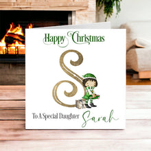 Load image into Gallery viewer, Elf Girl  Christmas Card
