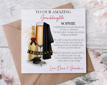 Load image into Gallery viewer, Graduation Card- Champagne Theme - 3 Colours
