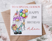Load image into Gallery viewer, Birthday Card  - Gonk Godson/son/nephew

