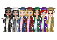 Load image into Gallery viewer, Dolly Graduation Girl Card  - STYLE 2
