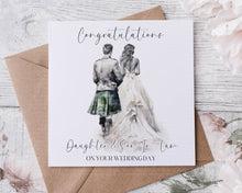 Load image into Gallery viewer, Groom in Kilt Wedding Card
