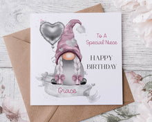 Load image into Gallery viewer, Birthday Card  - Pink/Grey Gonk
