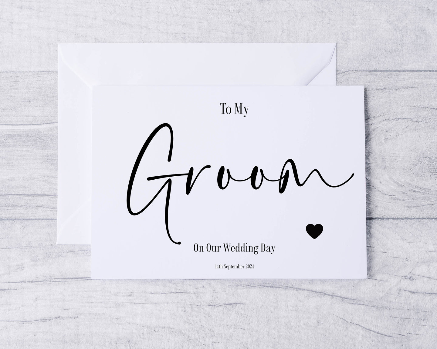 To My Groom Card