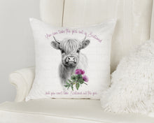 Load image into Gallery viewer, Sketch Design Cushion Highland Cow
