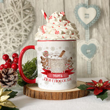 Load image into Gallery viewer, Red Hot Chocolate &amp; Gingerbread Mug
