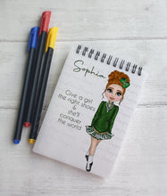 Load image into Gallery viewer, Irish Dancer Notebook A6 - Two Colours
