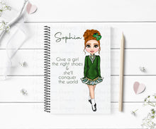 Load image into Gallery viewer, Irish Dancer Notebook A5  - Two Colours
