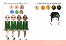 Load image into Gallery viewer, Irish Dancer Birthday Card - Green dress
