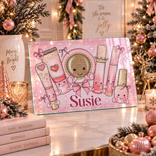 Load image into Gallery viewer, Pink personalised kawaii pre-teen makeup glass board
