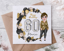 Load image into Gallery viewer, 30/40/50/60th Dolly Birthday Card
