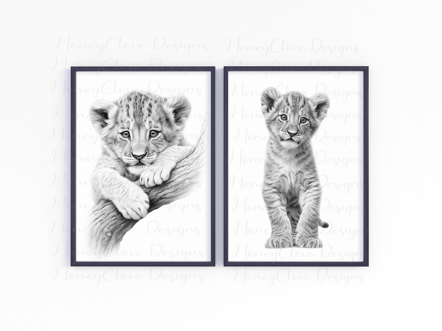 Sketch Art Animal A4 Print - UNFRAMED