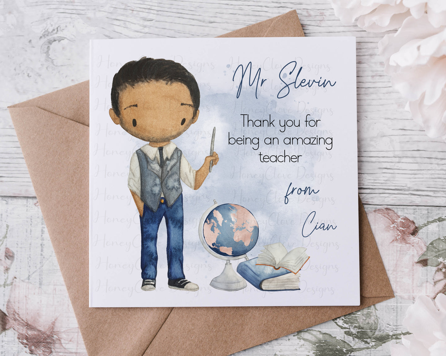 Teacher Character Card - Male