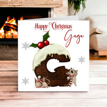 Load image into Gallery viewer, Mice Initial Christmas Card
