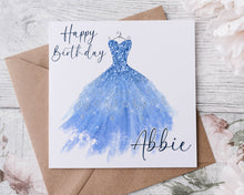 Load image into Gallery viewer, Ball Gown Dress - Birthday Card
