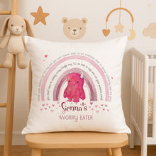 Load image into Gallery viewer, Pink Monster Worry  Cushion
