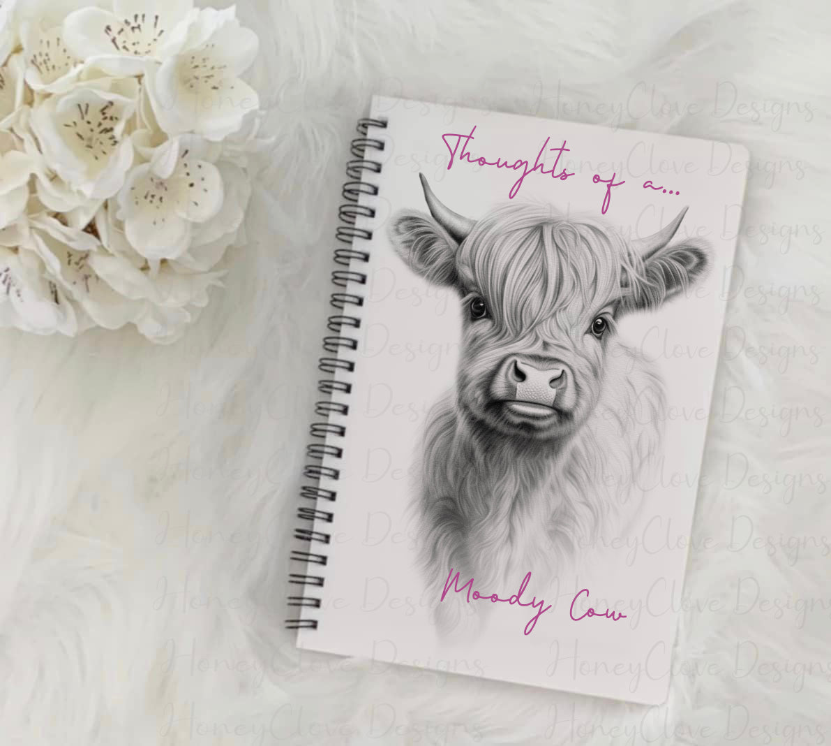 Moody Cow Notebook