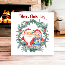 Load image into Gallery viewer, Traditional Santa &amp; Mrs Claus Card
