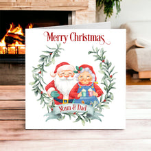 Load image into Gallery viewer, Traditional Santa &amp; Mrs Claus Card
