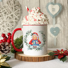 Load image into Gallery viewer, Santa &amp; Mrs Claus Red Mugs
