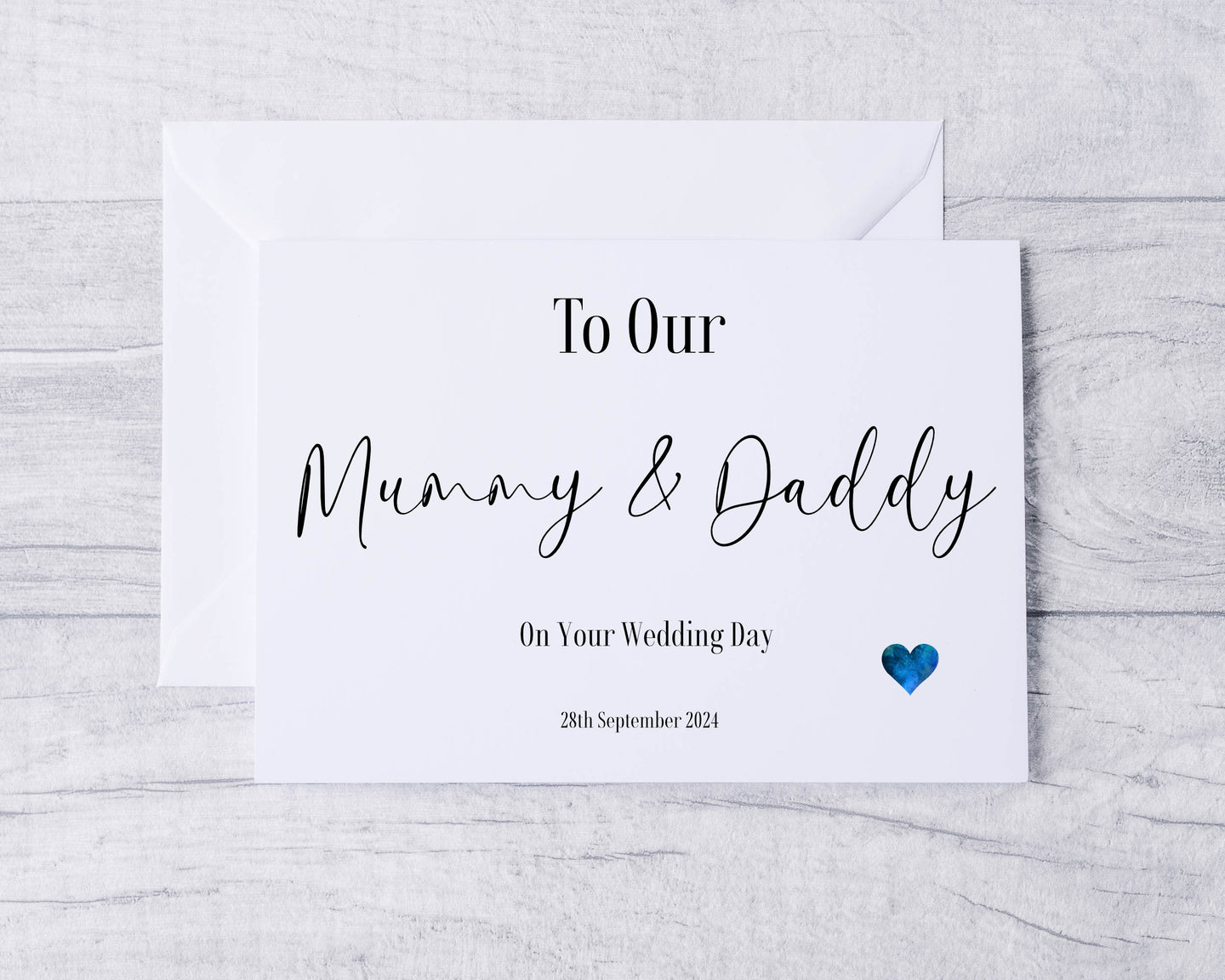 To Our Mummy and Daddy Wedding  Card