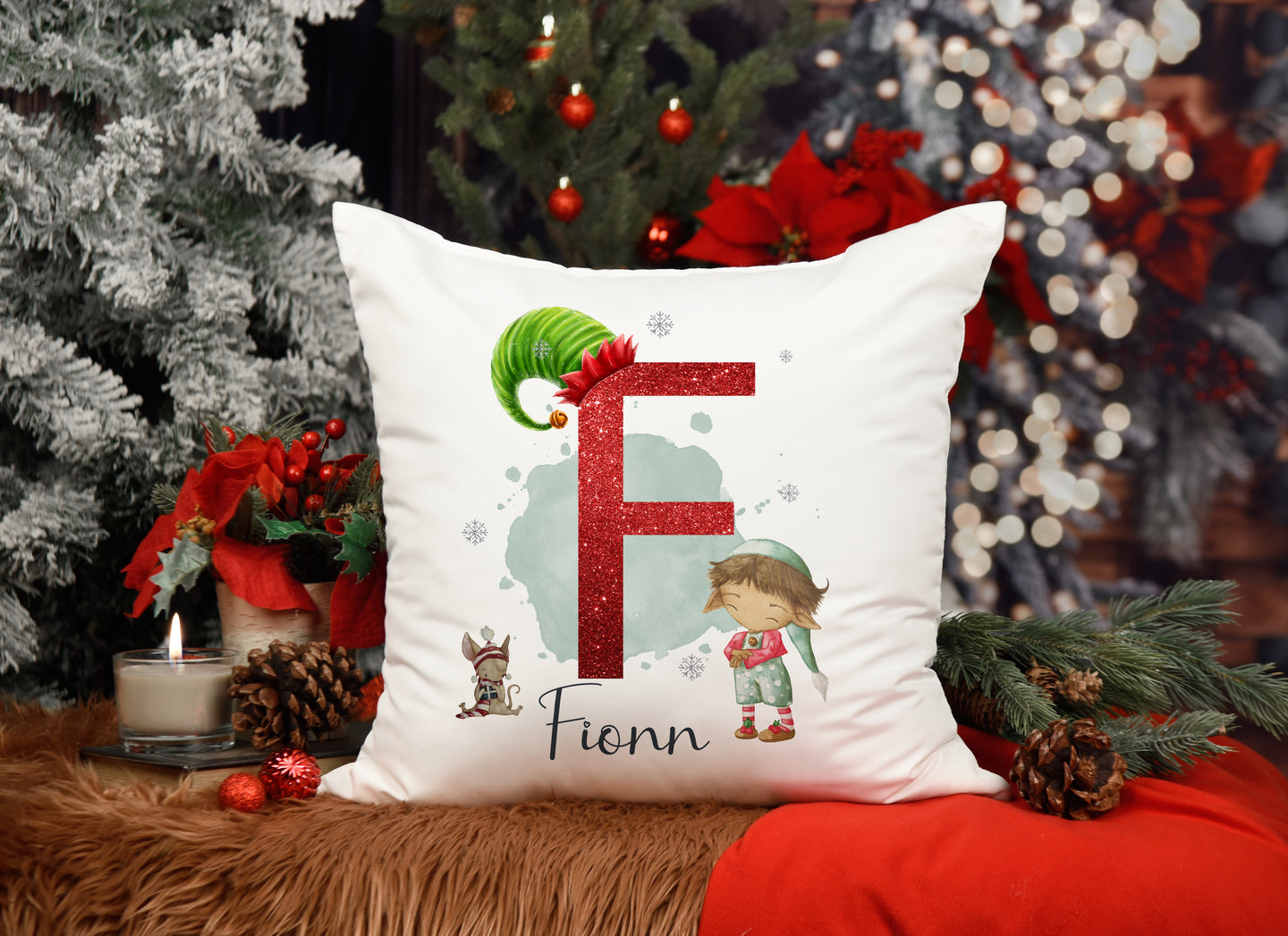 Christmas Cute Elf Cushion