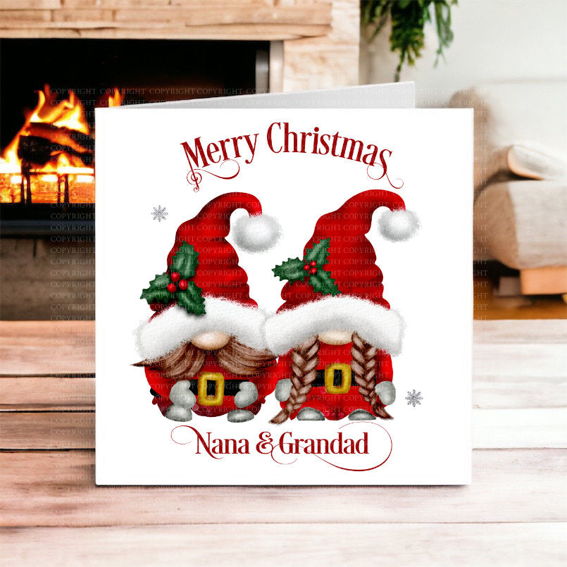 Couple Gonk Christmas Card