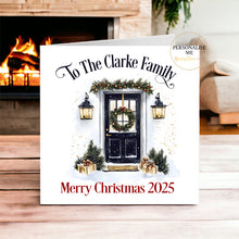 Load image into Gallery viewer, Festive Christmas Door Greeting Card
