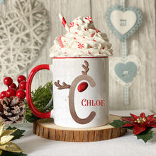 Load image into Gallery viewer, Reindeer Alphabet Christmas Mug
