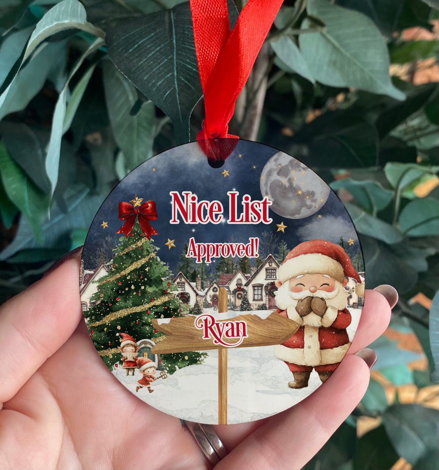 Nice List Approved Christmas hanging decoration