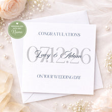 Load image into Gallery viewer, Contemporary Wedding Card
