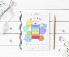 Load image into Gallery viewer, Self Care Battery Design Notebook
