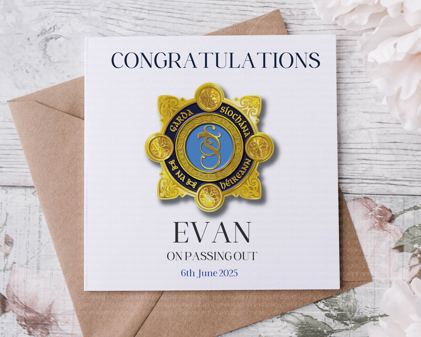 Garda Passing Out Card 2