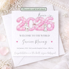 Load image into Gallery viewer, Welcome to the World Patch Work Year Card
