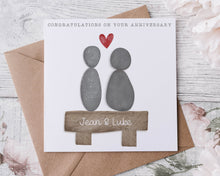 Load image into Gallery viewer, Pebble Couple Engagement/Wedding/Anniversary Card
