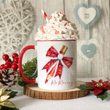 Load image into Gallery viewer, Teacher Christmas Mug - Red Pencil Design
