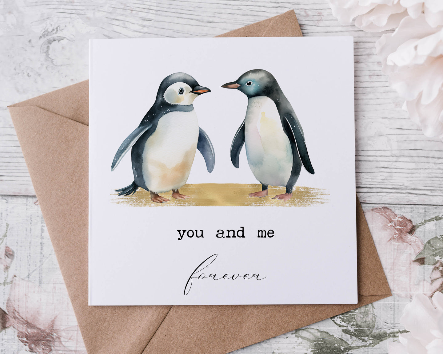 Anniversary card - Penguins