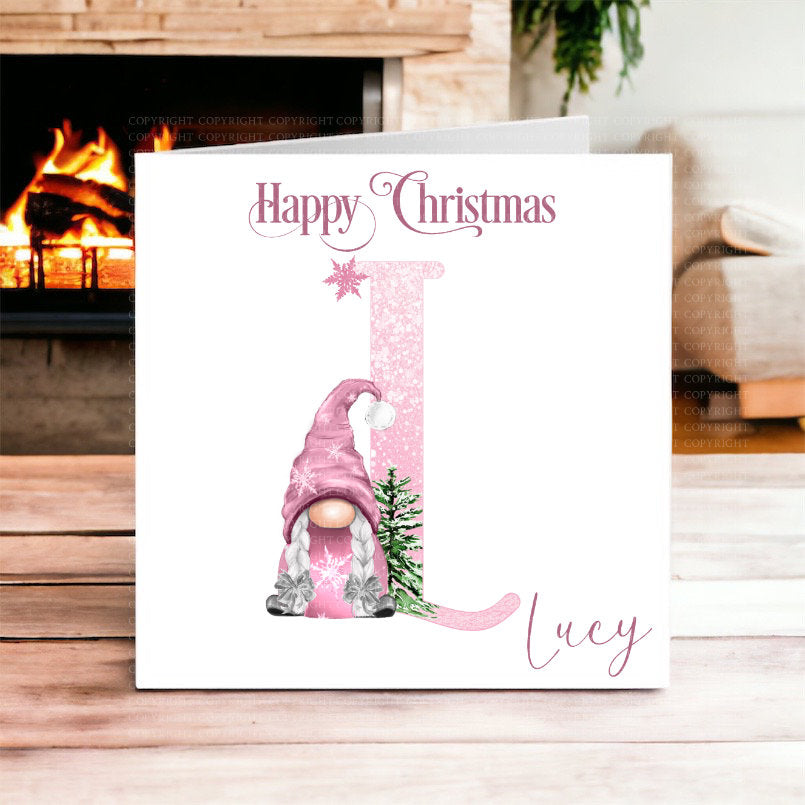 Pink Gonk Christmas Card