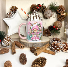 Load image into Gallery viewer, Little Miss Pink Gingerbread Gonk Mug
