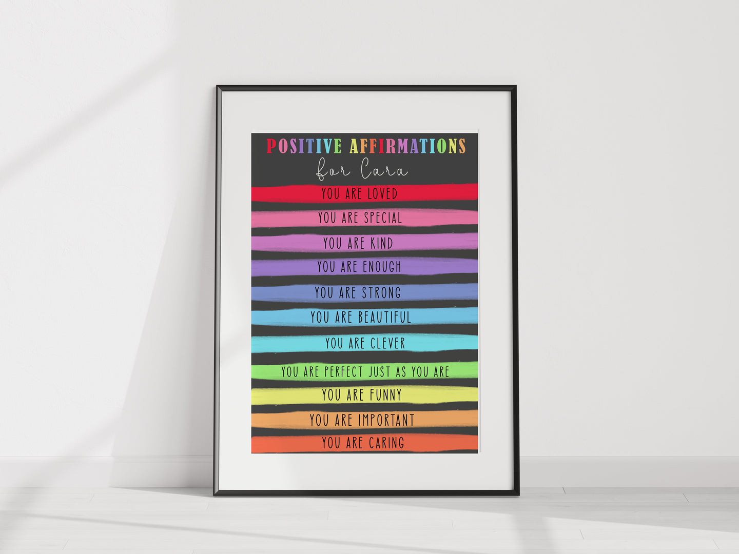 Positive Affirmations A4 Unframed Print