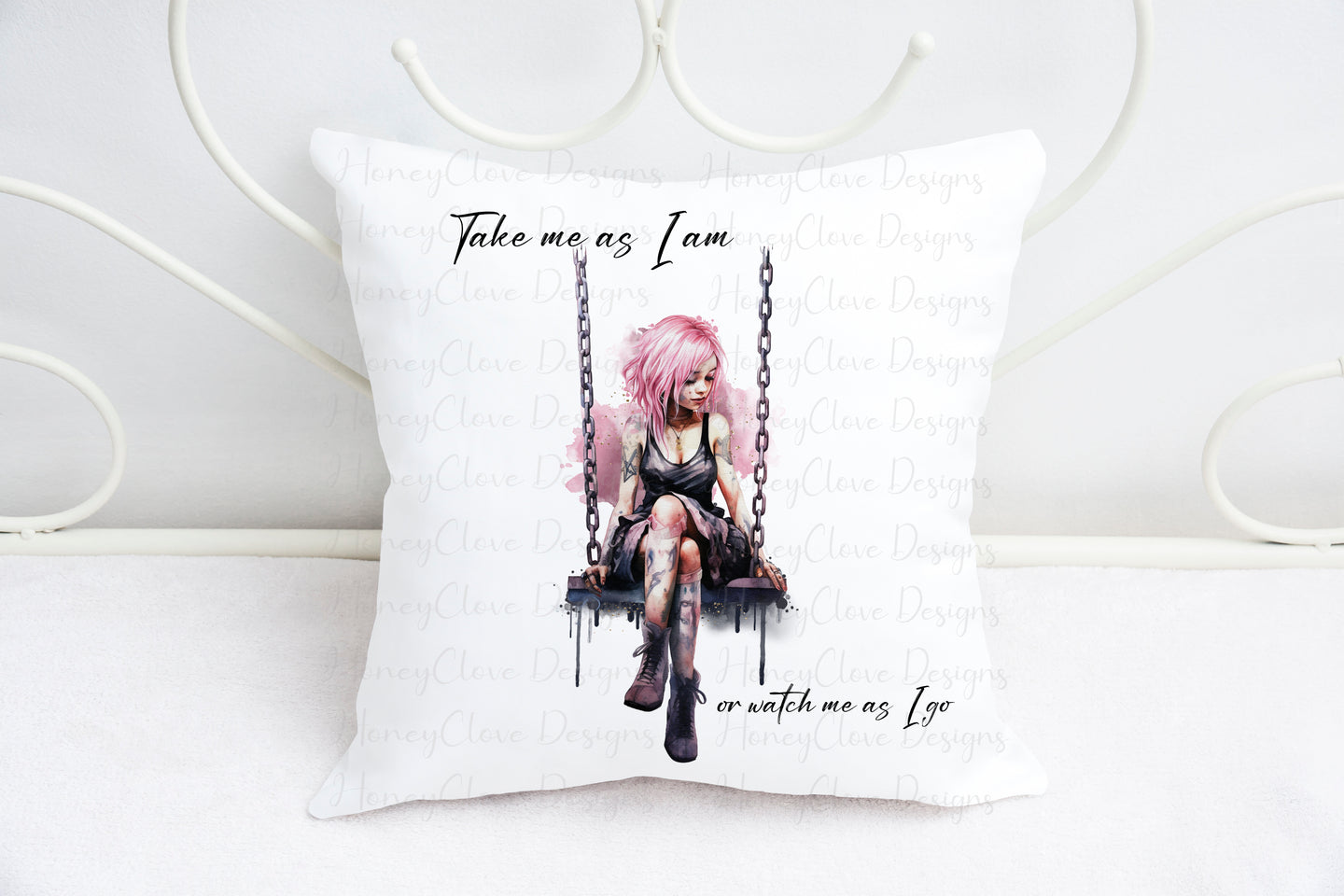 Rock Chick Quote Cushion