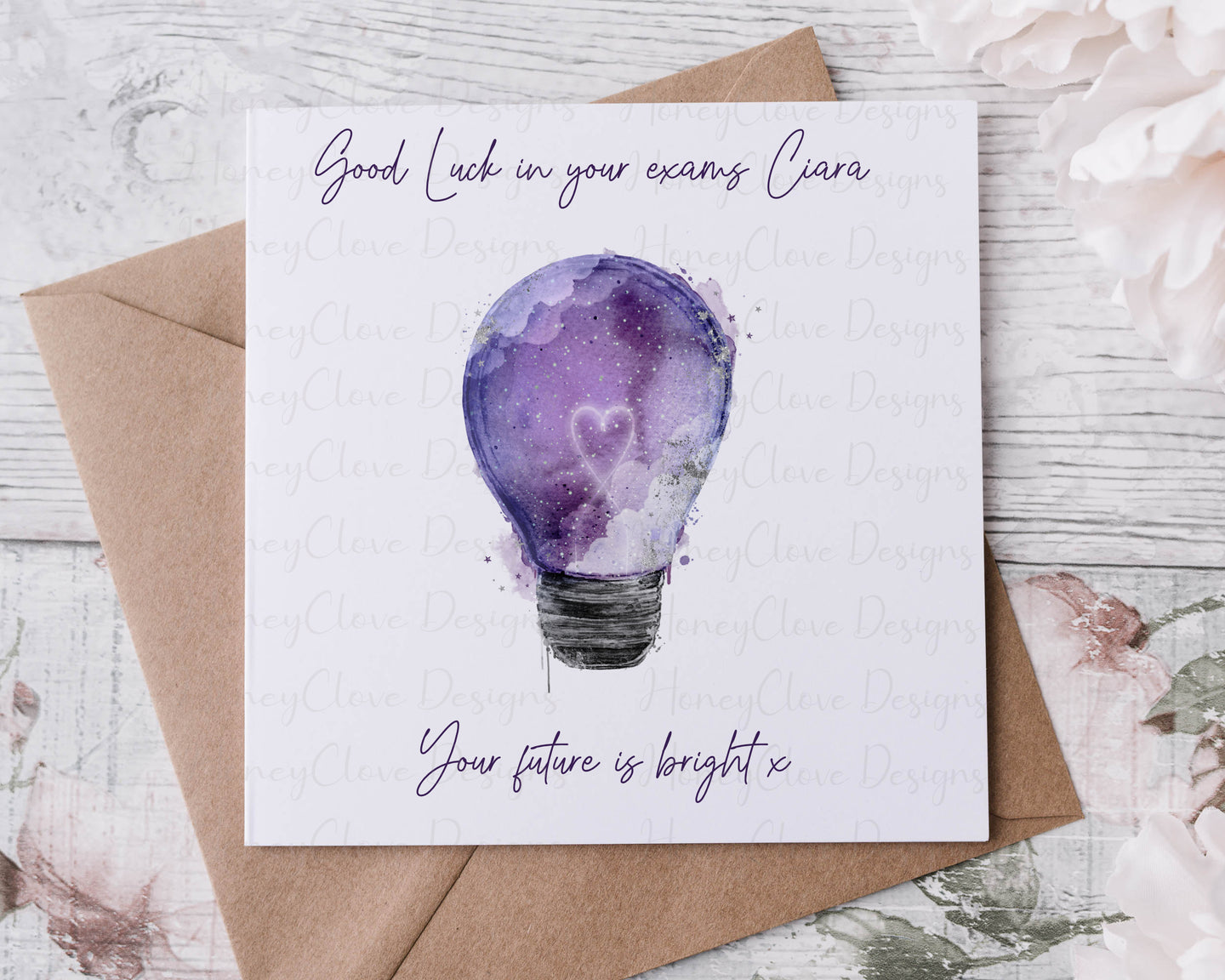 Good luck card  - Future is bright