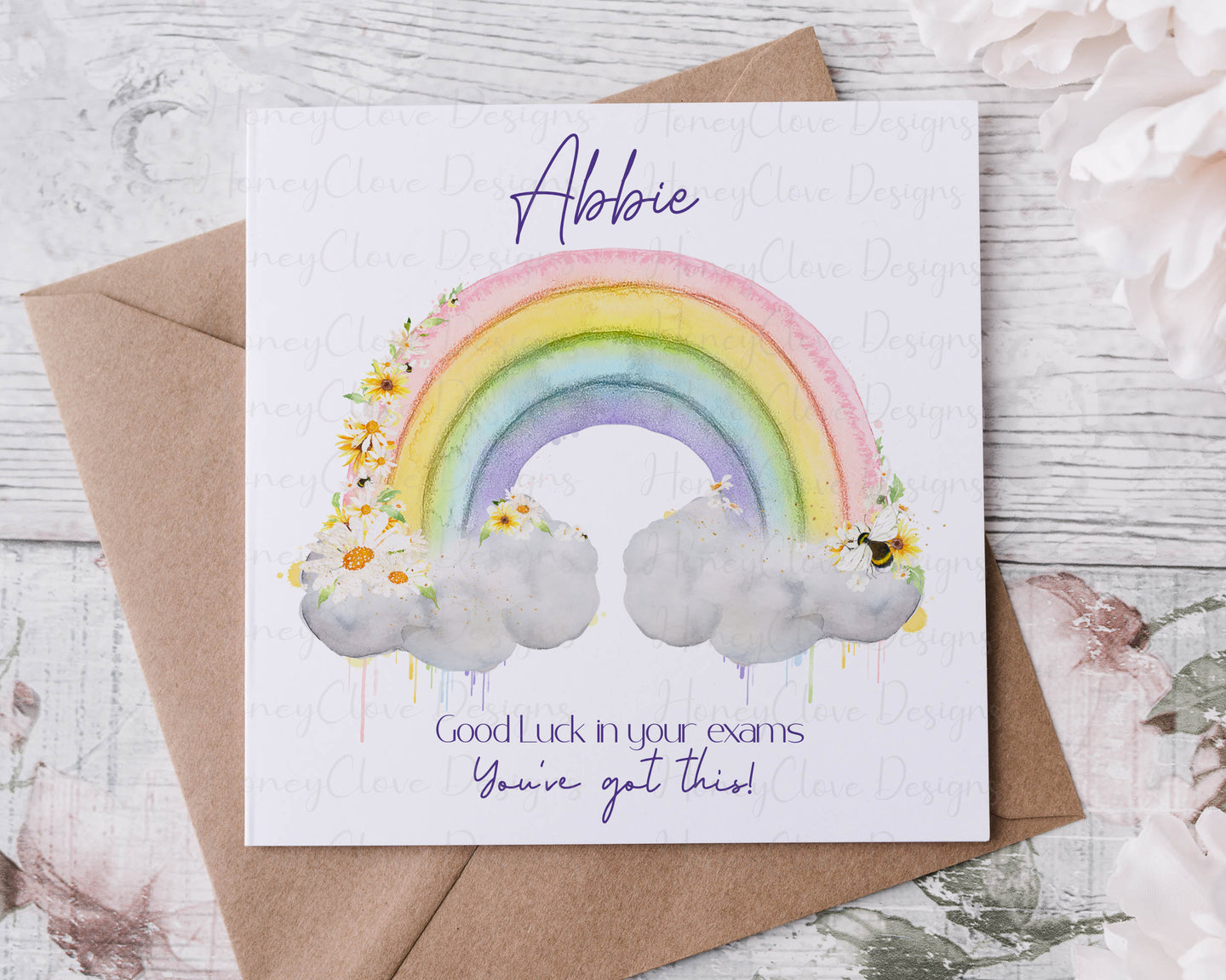 Good luck card  - Rainbow